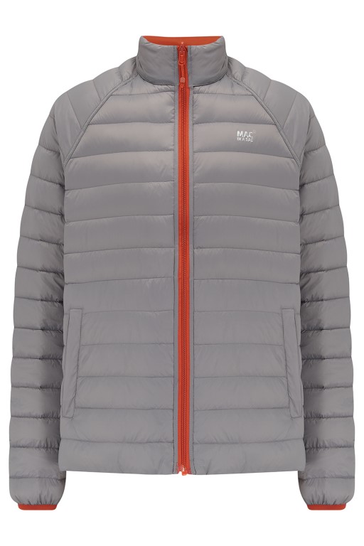 Mens Polar Reversible Down Jacket (orange/grey) - 