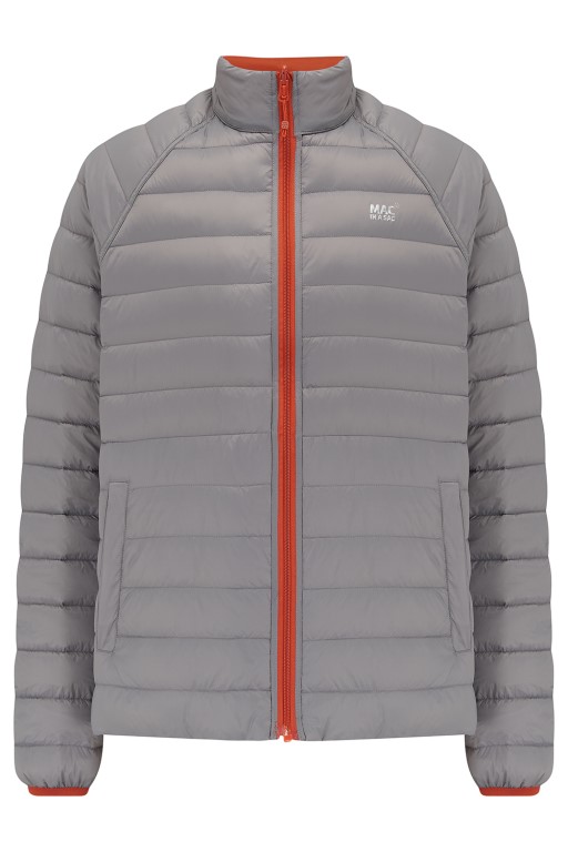 Mens Polar Reversible Down Jacket (orange/grey) - 