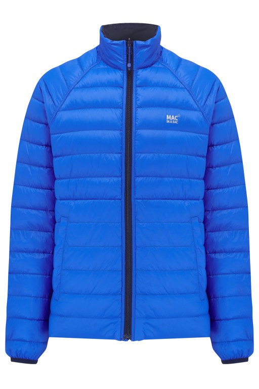 Mens Polar Reversible Down Jacket (saxe blue/navy) - 