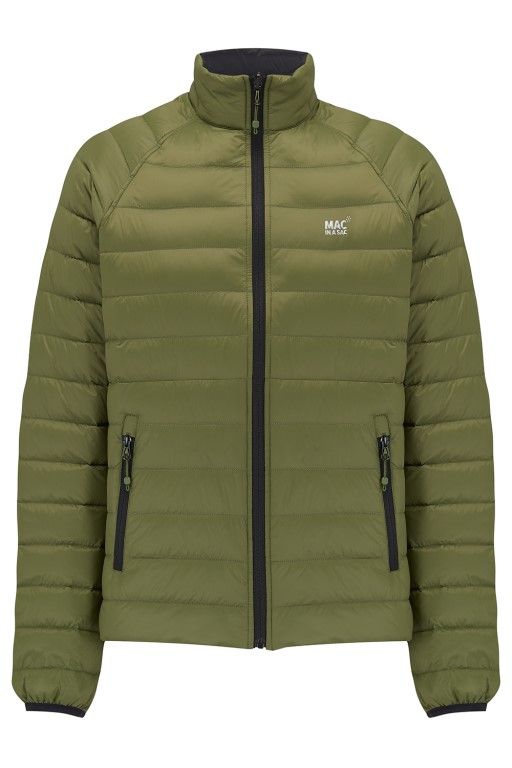 Mens Polar Reversible Down Jacket (khaki/black) - 