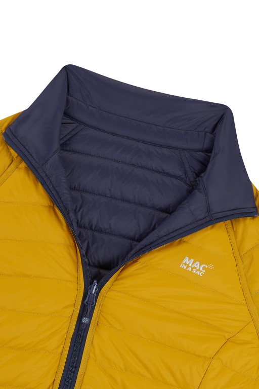 Ladies Polar Reversible Down Jacket (navy/mustard) - 