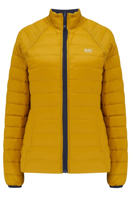 Ladies Polar Reversible Down Jacket (navy/mustard) - 
