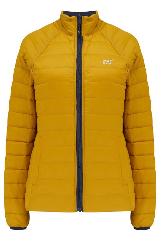 Ladies Polar Reversible Down Jacket (navy/mustard) - 