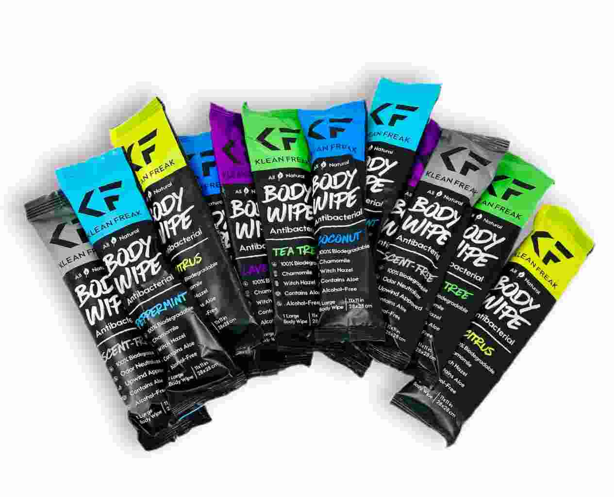 Klean Freak Body Wipes 12 Pack (assorted) - Assorted