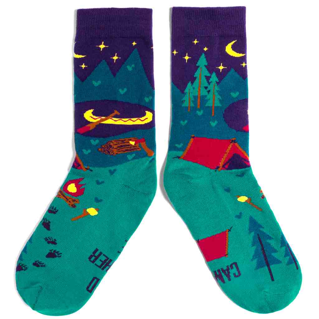 Lavley I'd Rather Be Camping Socks - 