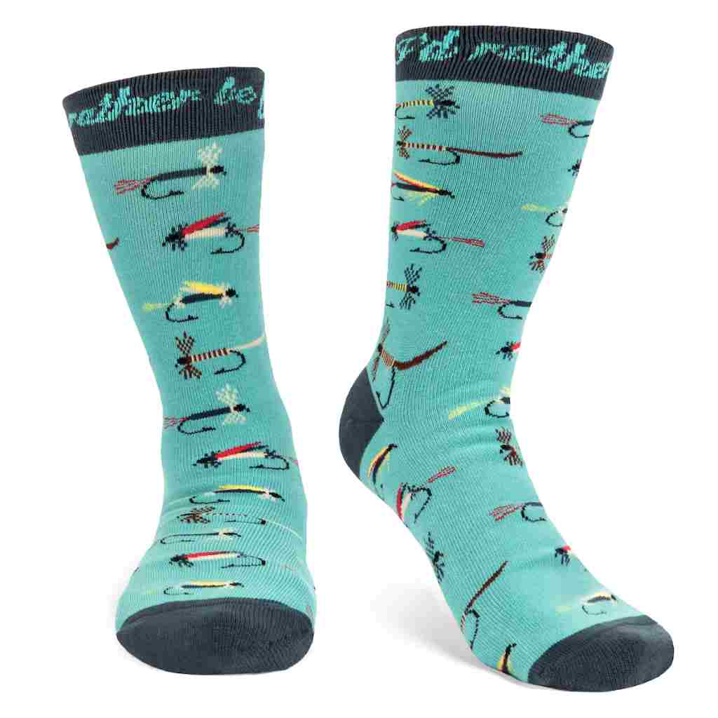 Lavley I'd Rather Be Fly Fishing Socks - 
