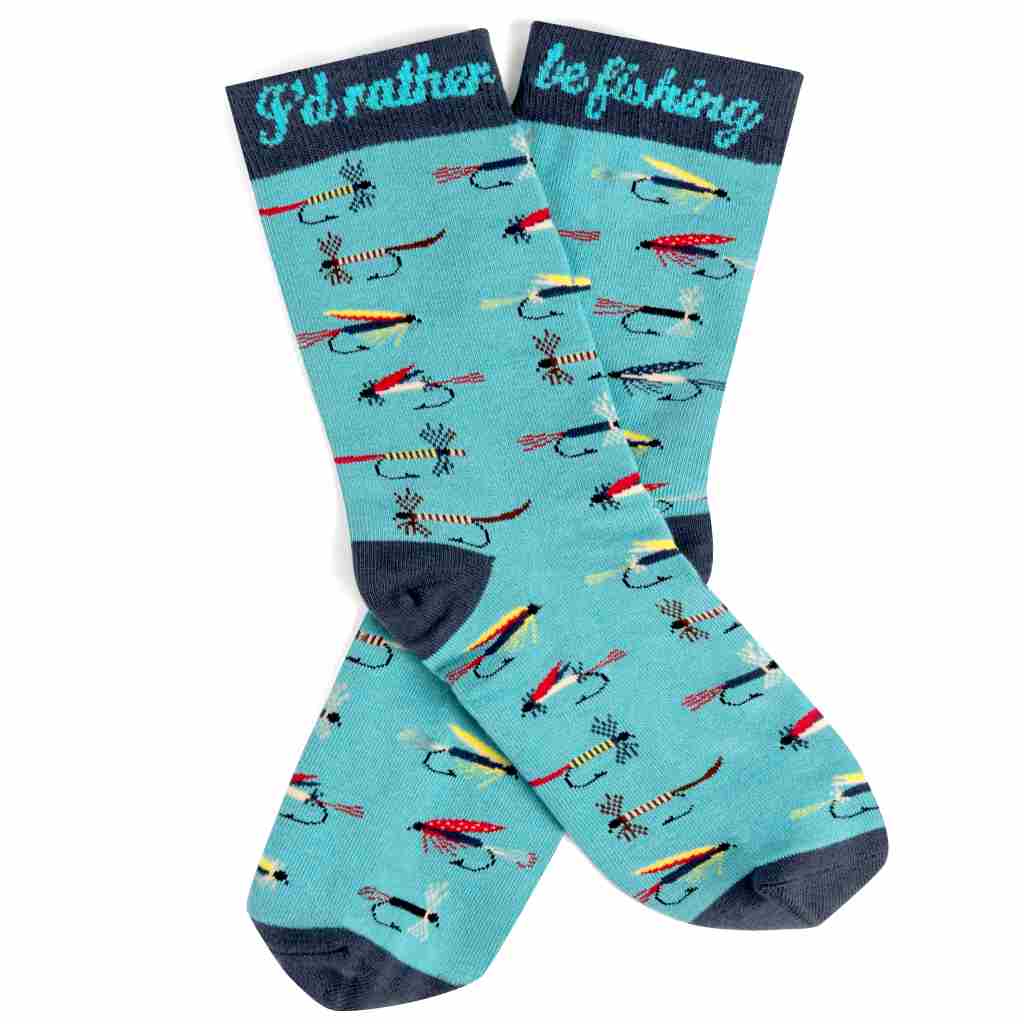 Lavley I'd Rather Be Fly Fishing Socks - 