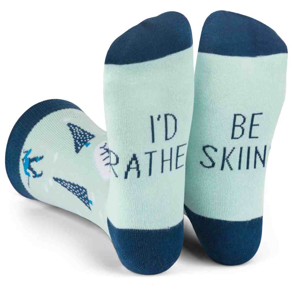 Lavley I'd Rather Be Skiing Socks - 