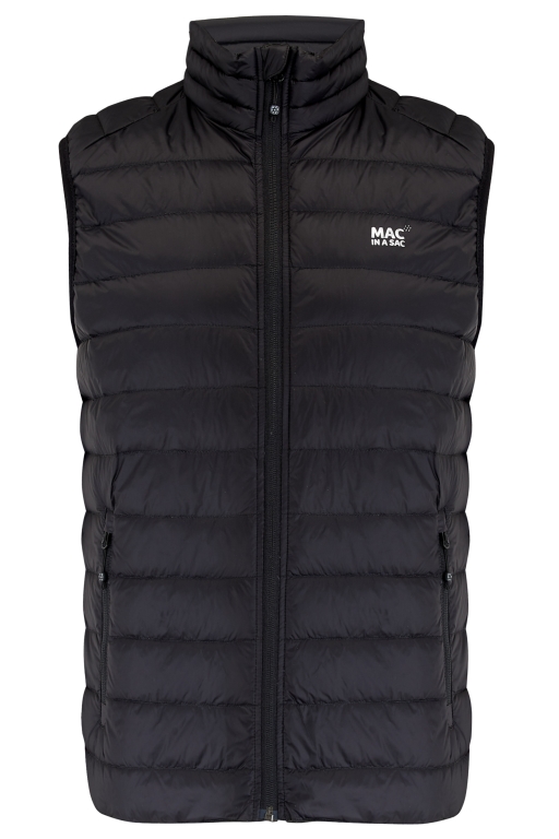 Mens Alpine Packable Down Vest (black) - 