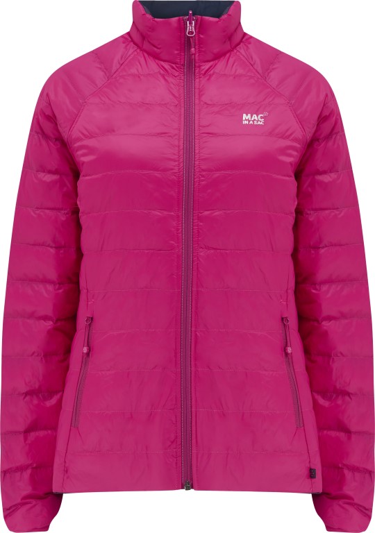 Ladies Polar Reversible Down Jacket (fuchia/navy) - 