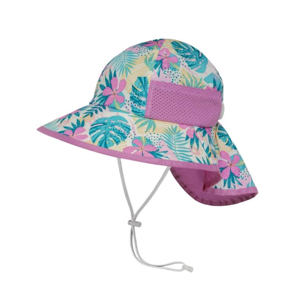 Kids Play Hat - pink tropical