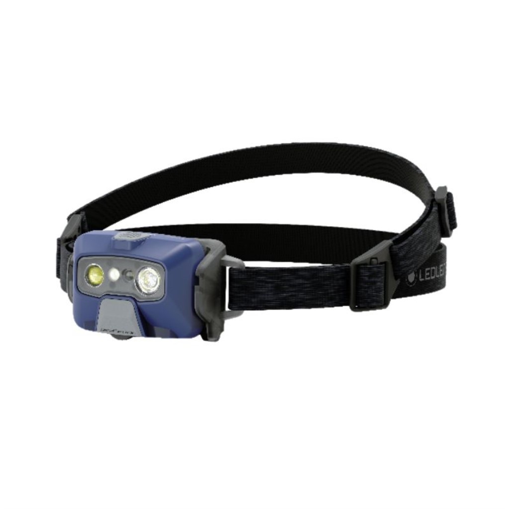 Ledlenser HF6R Core Headlamp - Side Angle - Blue