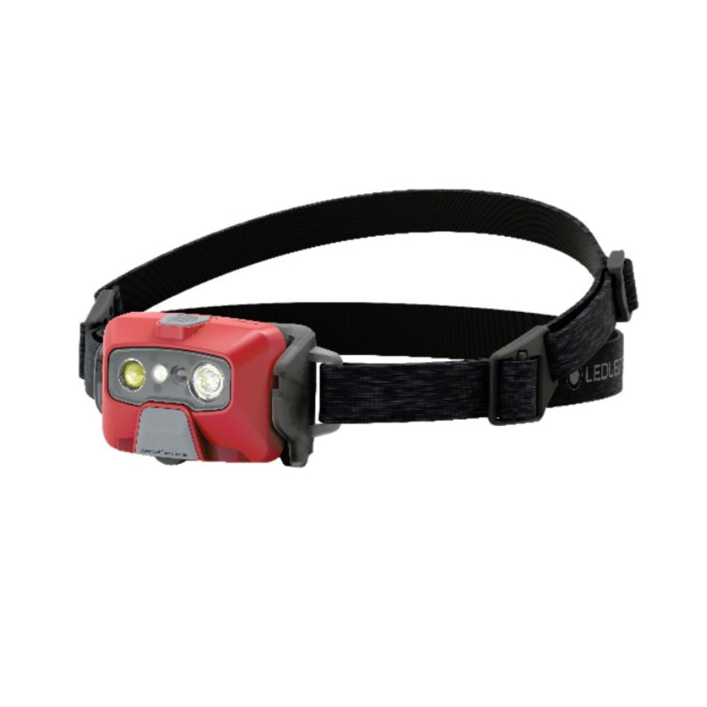 Ledlenser HF6R Core Headlamp - Side Angle - Red