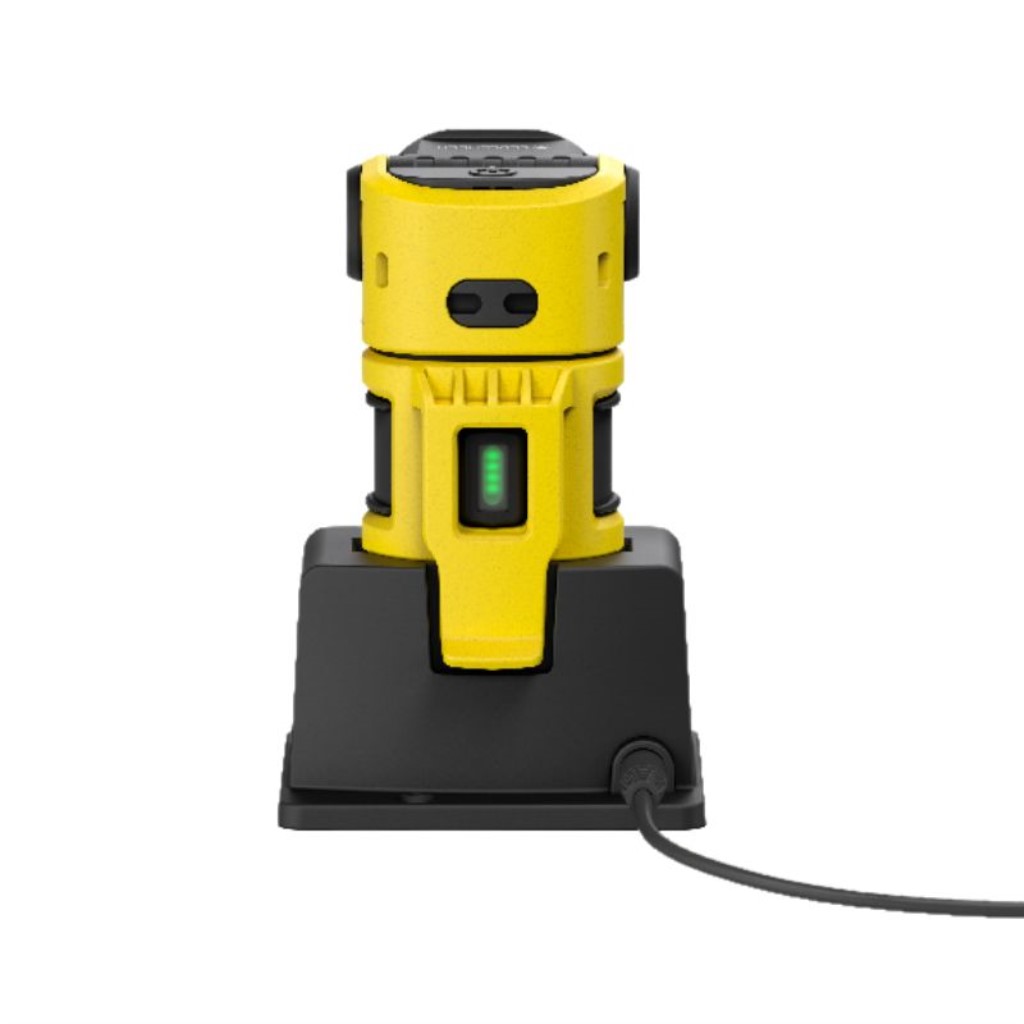 Ledlenser EXC6R Torch - charging in base charging indicator