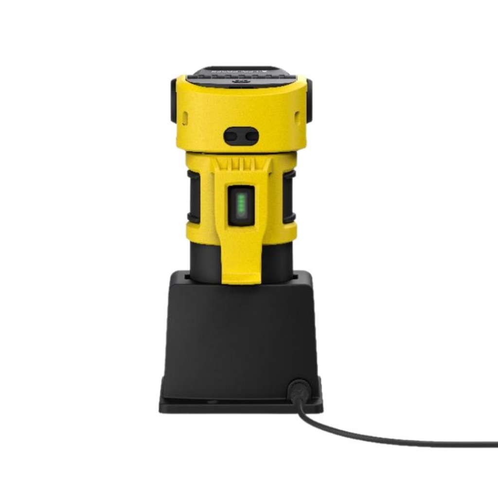 Ledlenser EXC7R Torch - charging in base charging indicator