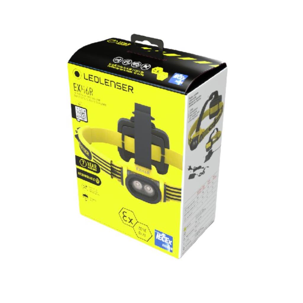 Ledlenser EXH6R Headlamp - side packaging box
