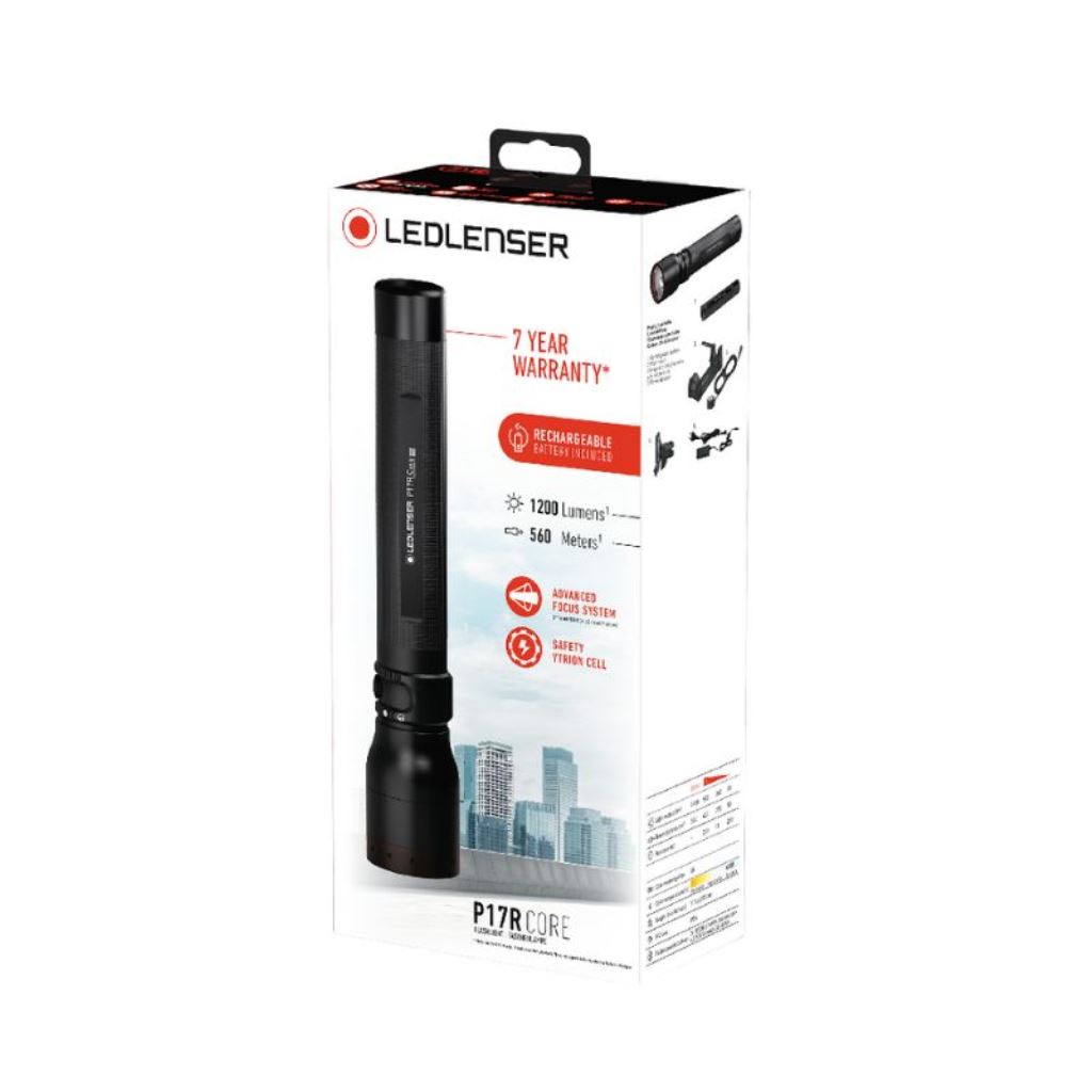 Ledlenser P17R Core Torch - front packaging box