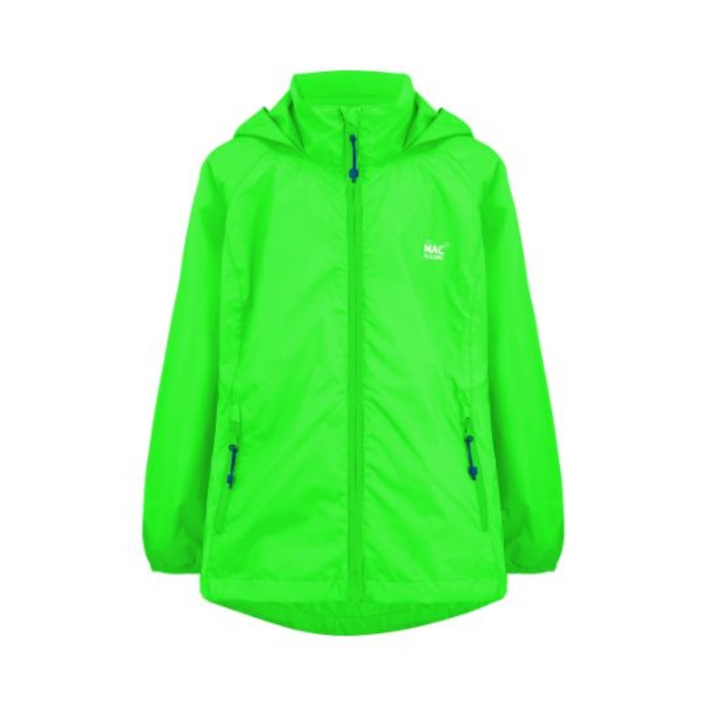 Mini Neon 2 Packable Jacket (neon green) - front - neon green