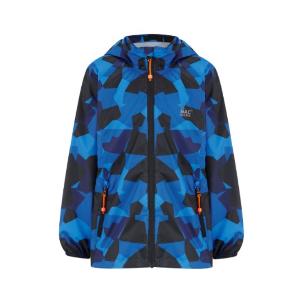 Mini Edition 2 Packable Jacket (blue camo) - front - camo blue