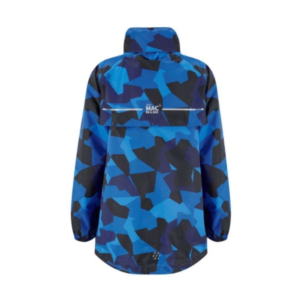Mini Edition 2 Packable Jacket (blue camo) - back - camo blue