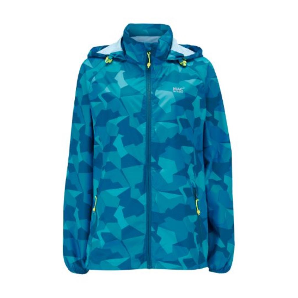 Edition 2 Packable Jacket (teal camo) - front - teal camo