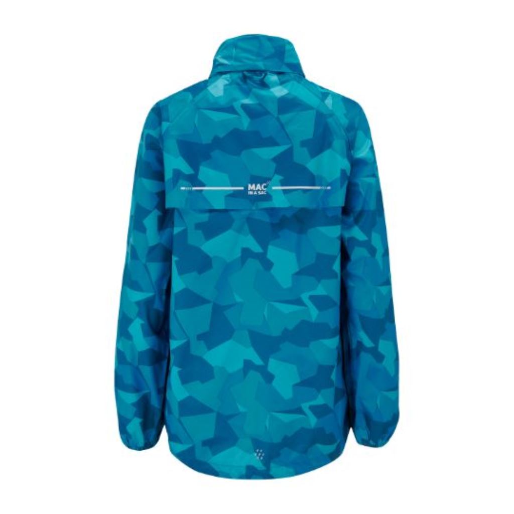 Edition 2 Packable Jacket (teal camo) - back - teal camo