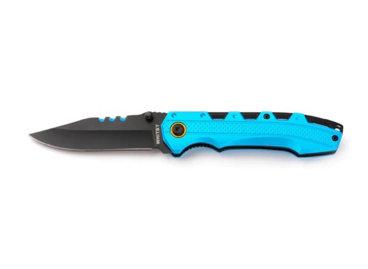 Liner Lock Knife - Blue Handle - 3.25