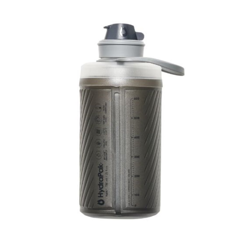 HydraPak Flux Bottle 750ml - back - mammoth grey