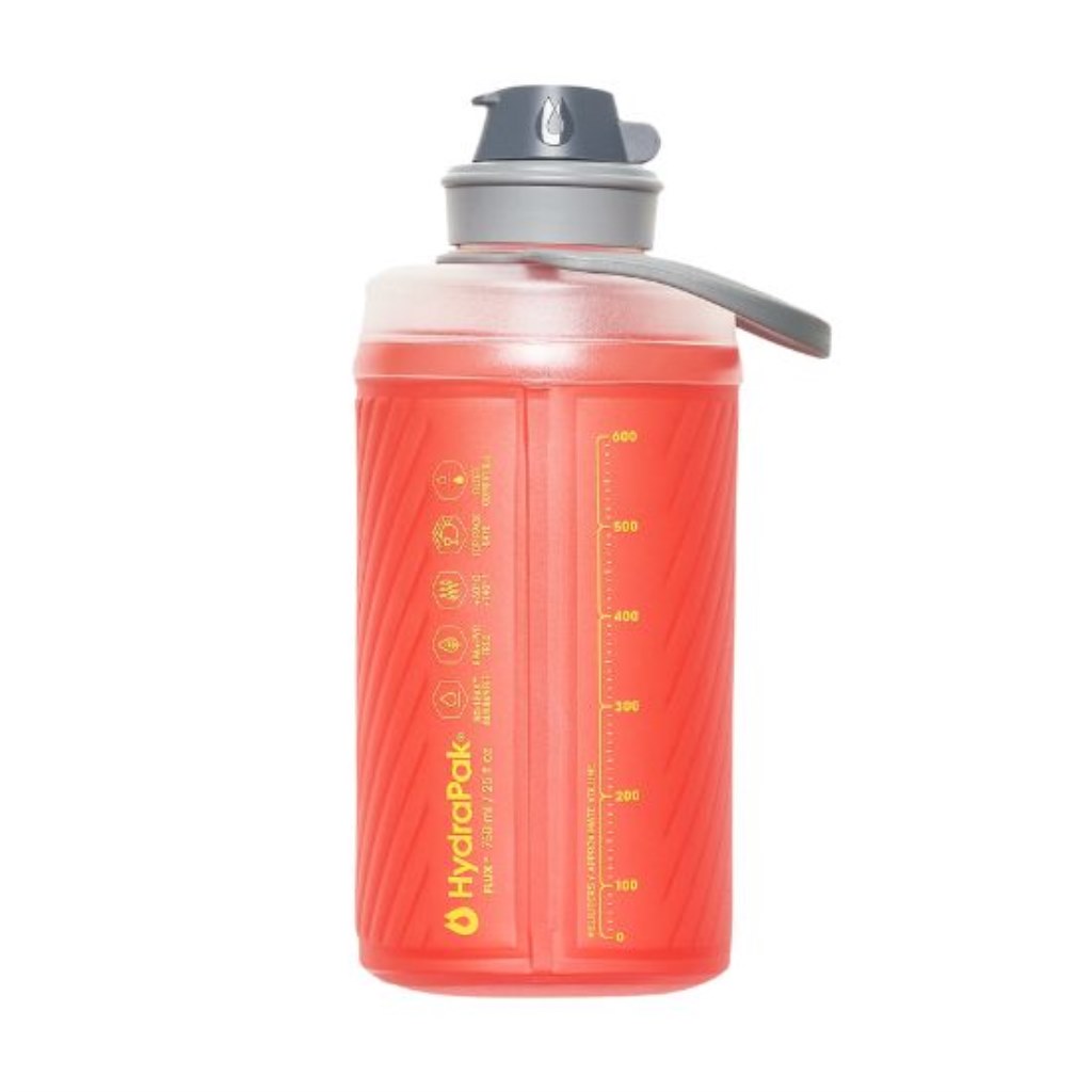 HydraPak Flux Bottle 750ml - back - redwood red