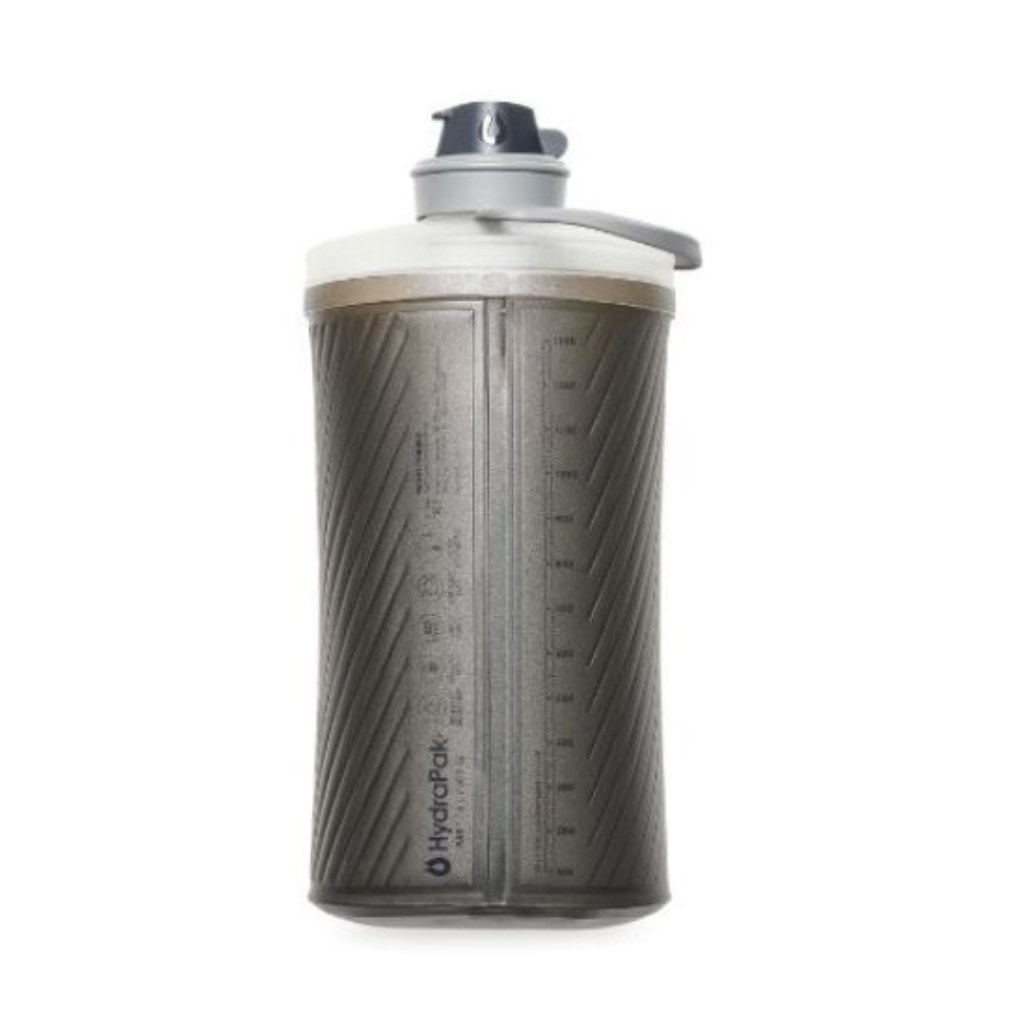 HydraPak Flux Bottle 1.5L - mammoth grey - back