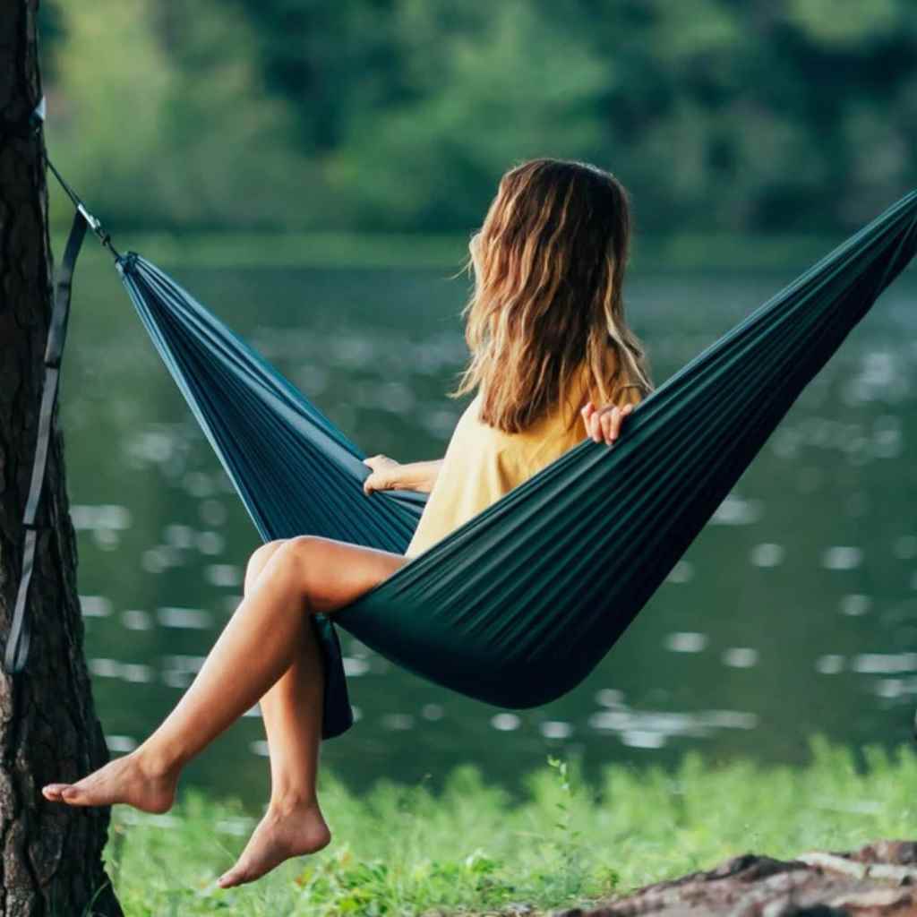 ENO TravelNest Hammock + Straps Combo - sitting