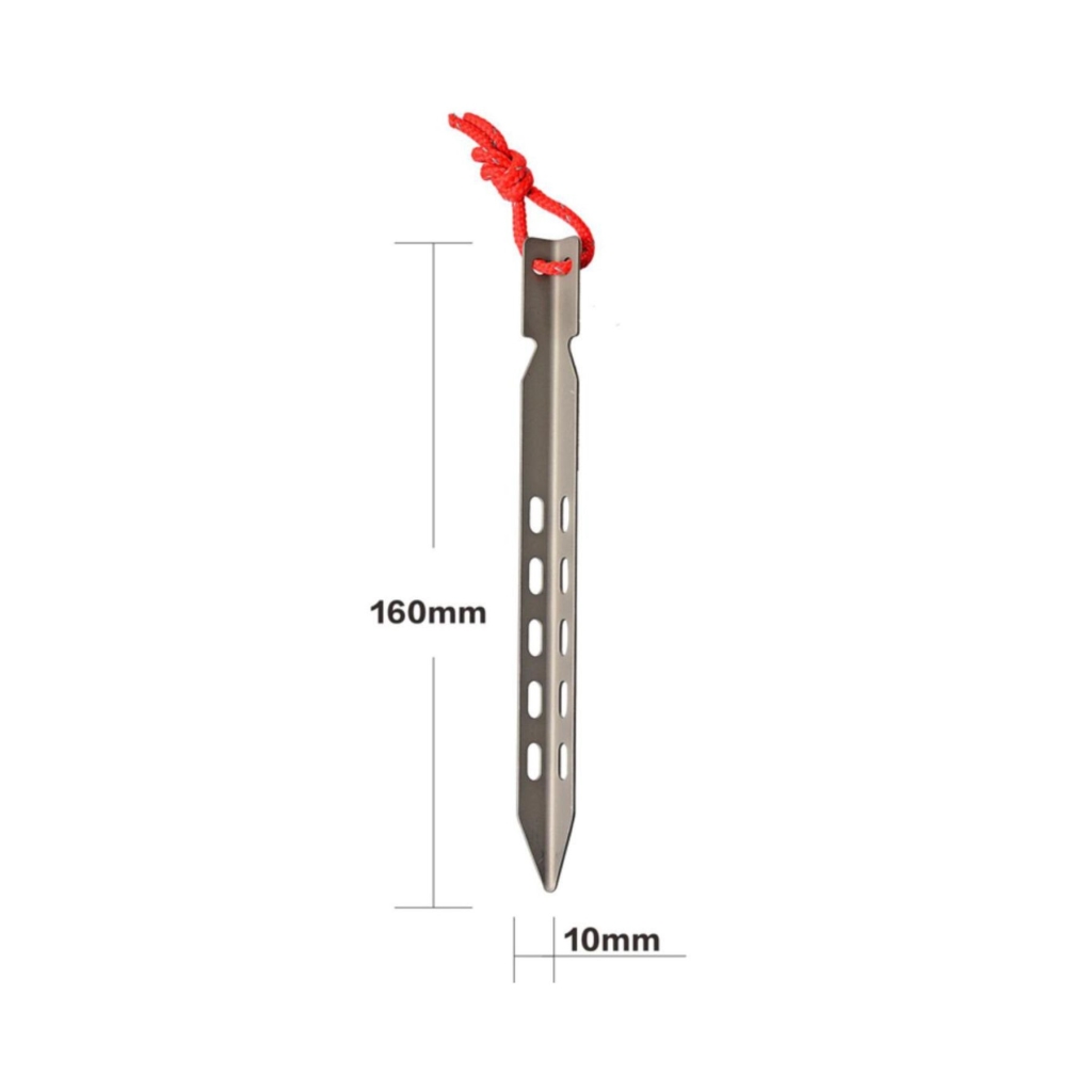 Domex Titanium V-Shaped Alloy Tent Peg  - v-shaped alloy tent peg