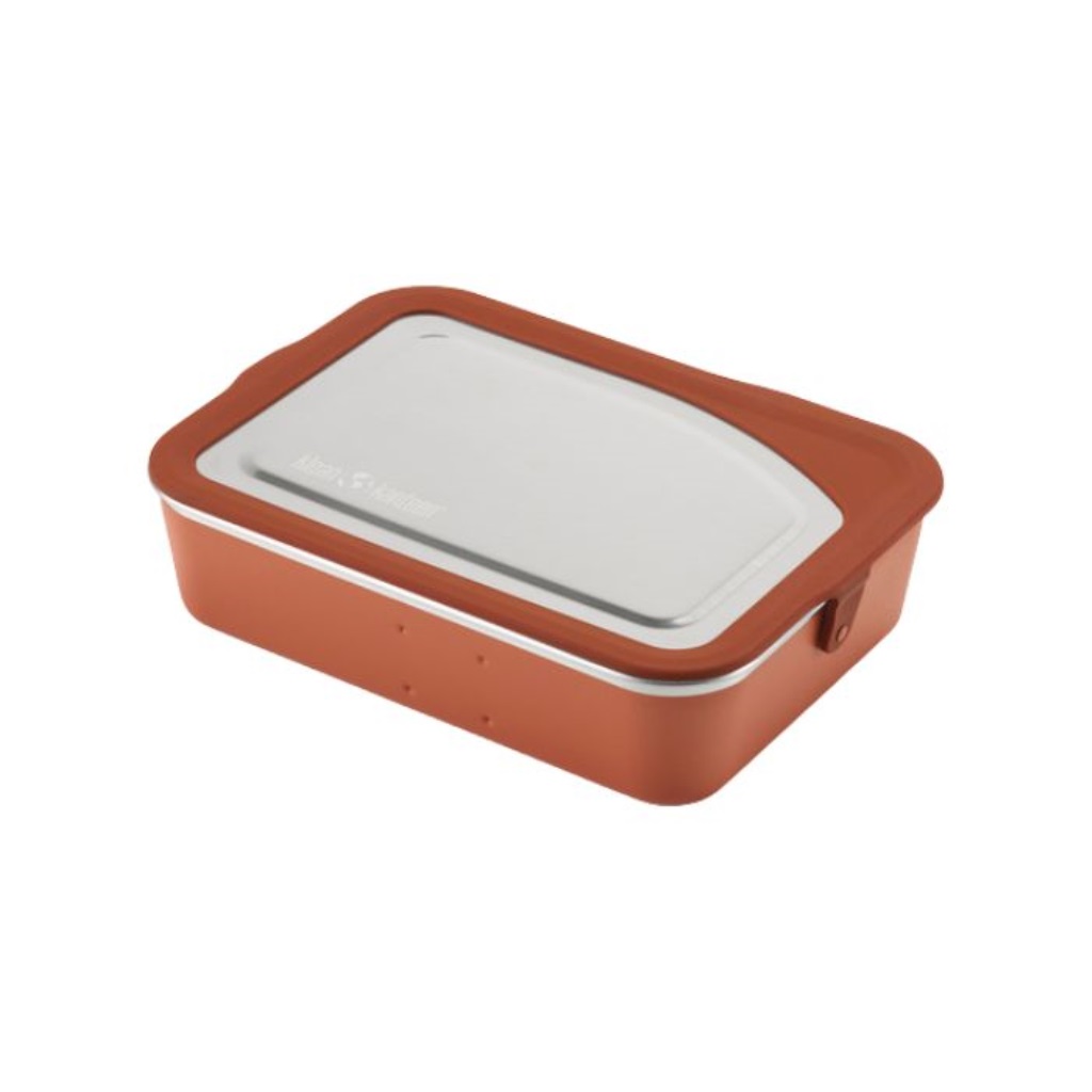 Rise Meal Box 34oz/1005ml - autumn glaze - front angle - Arabian spice lid