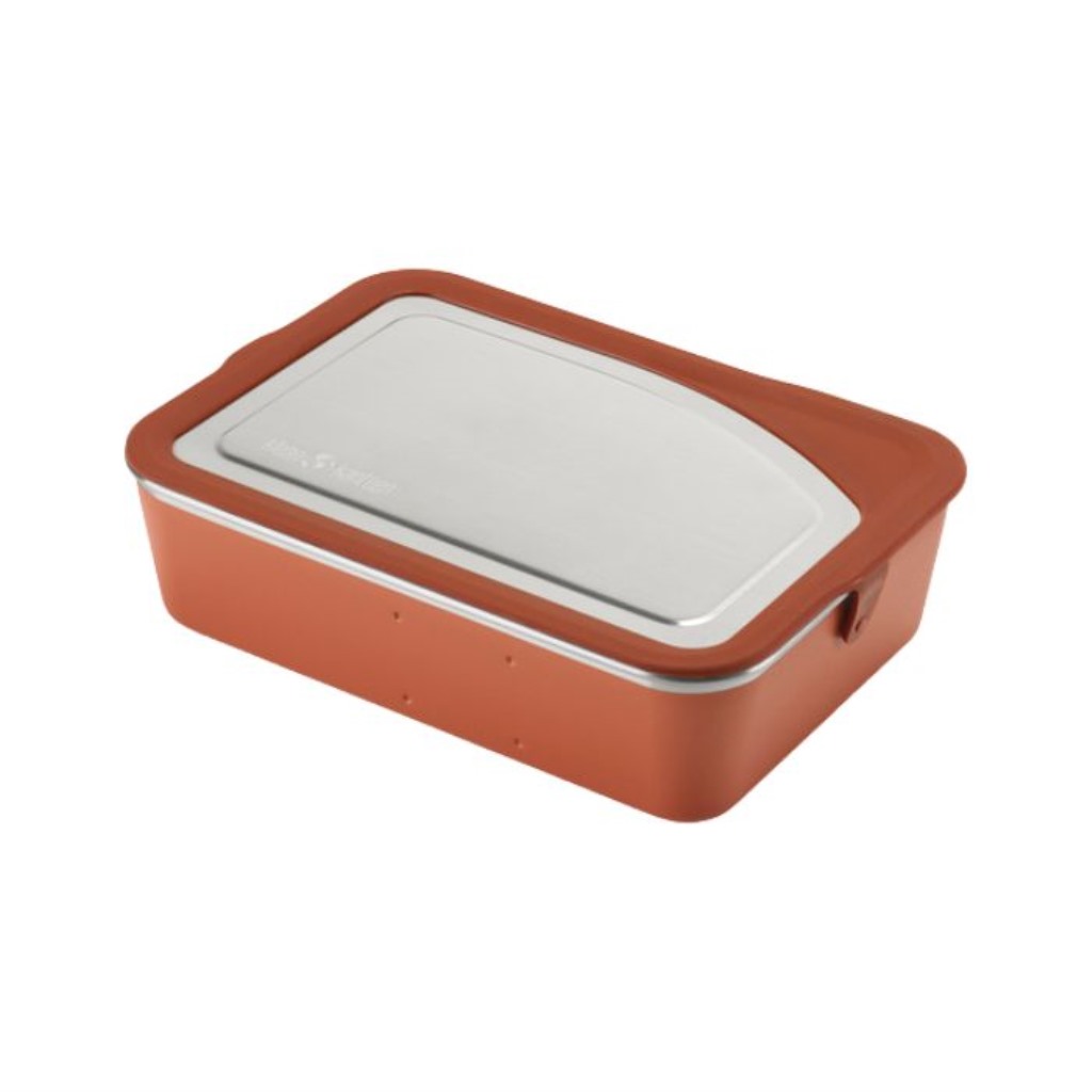Rise Big Meal Box 55oz/1626ml  - autumn glaze - front angle - Arabian spice lid