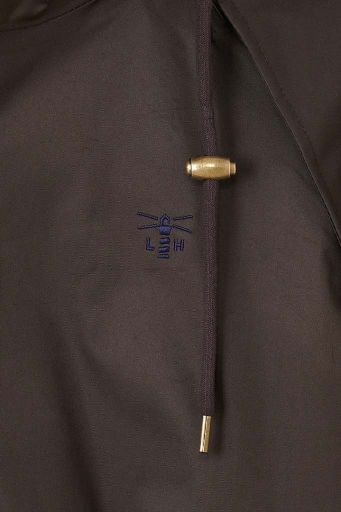 Mens Stockman Coat full length (chocolate) - 
