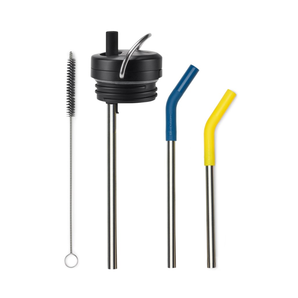 Twist Cap Straw Kit for TK Wide Bottles (blk/bs) - 