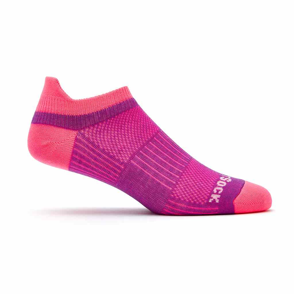 Coolmesh II - Tab Socks - Plum/Pink - 