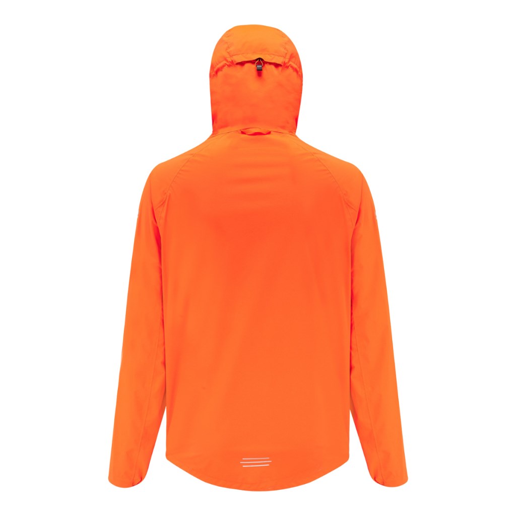 Mens Venture Ultralite Jacket (neon orange) - back -  neon orange