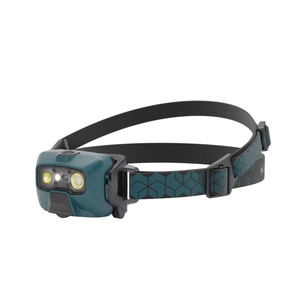 Ledlenser HF6R Core Headlamp - Side Angle - Teal