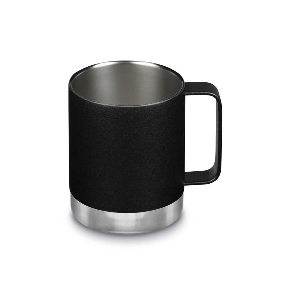 KK Camp Mug 355ml/12oz w/Tumbler Lid - Camp Mug without Cap - Black