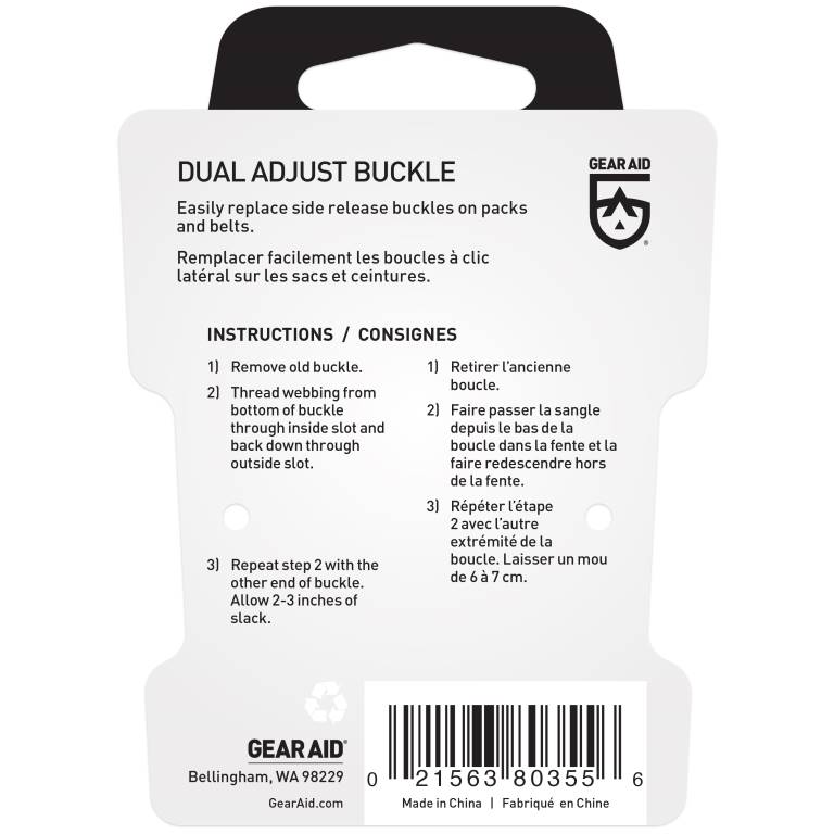 Gear Aid Dual Adjust Buckle - 