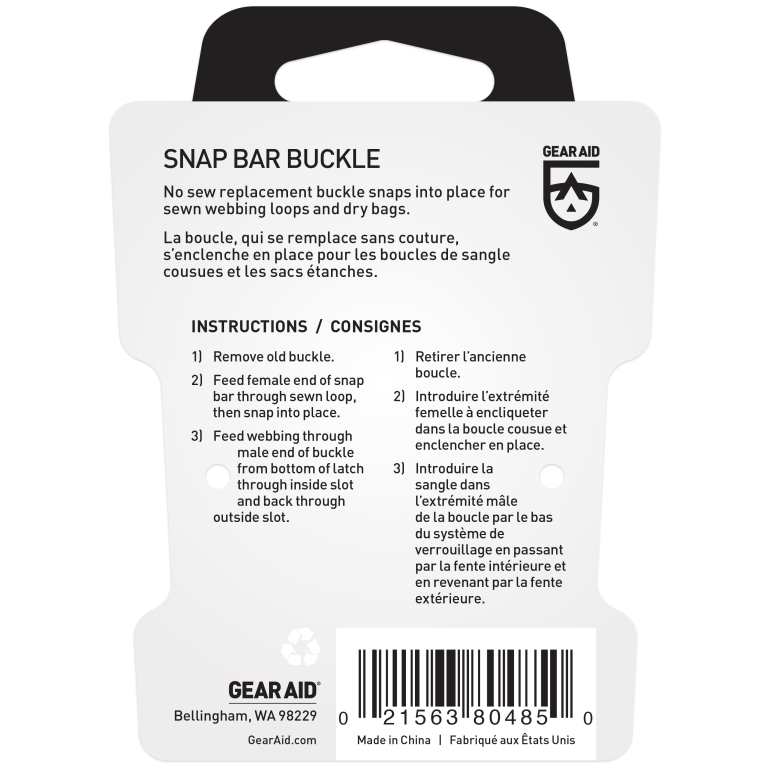 Gear Aid Dual Snap Bar Buckle - 