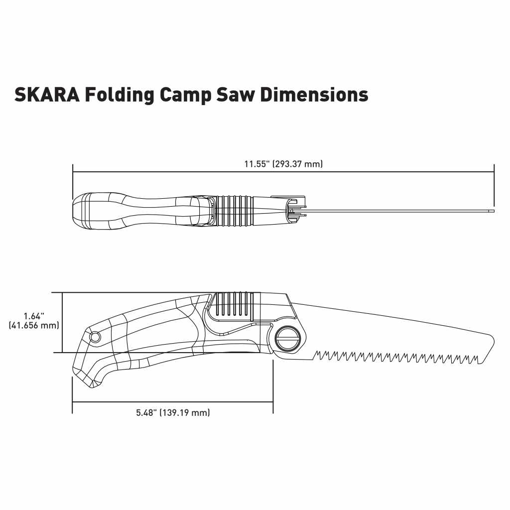 Gear Aid SKARA Camp Saw w/ Sheath - 