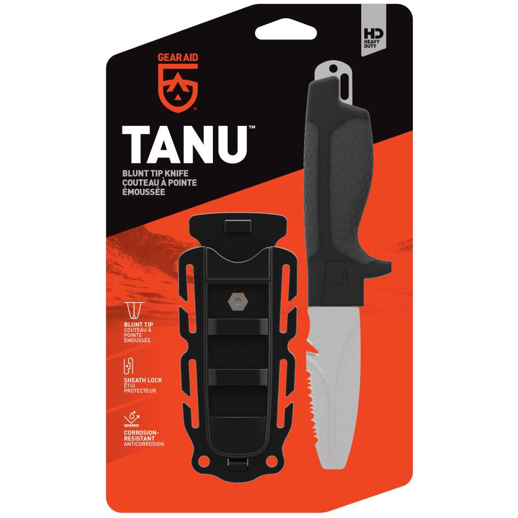 Gear Aid Tanu Blunt Tip Knife - 