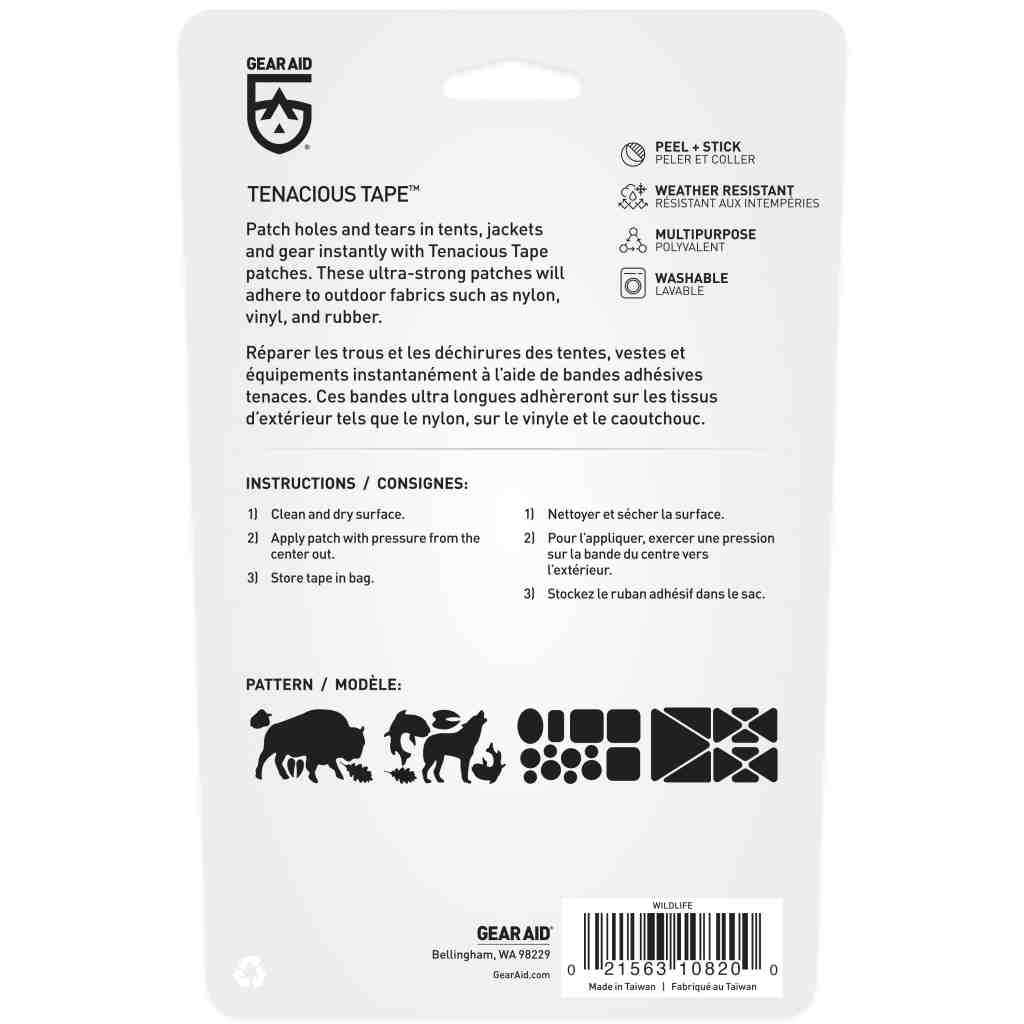 Gear Aid Tenacious Tape Wildlife Patches - 