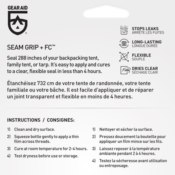 Gear Aid Seam Grip FC Fast Cure Seam Sealant - 